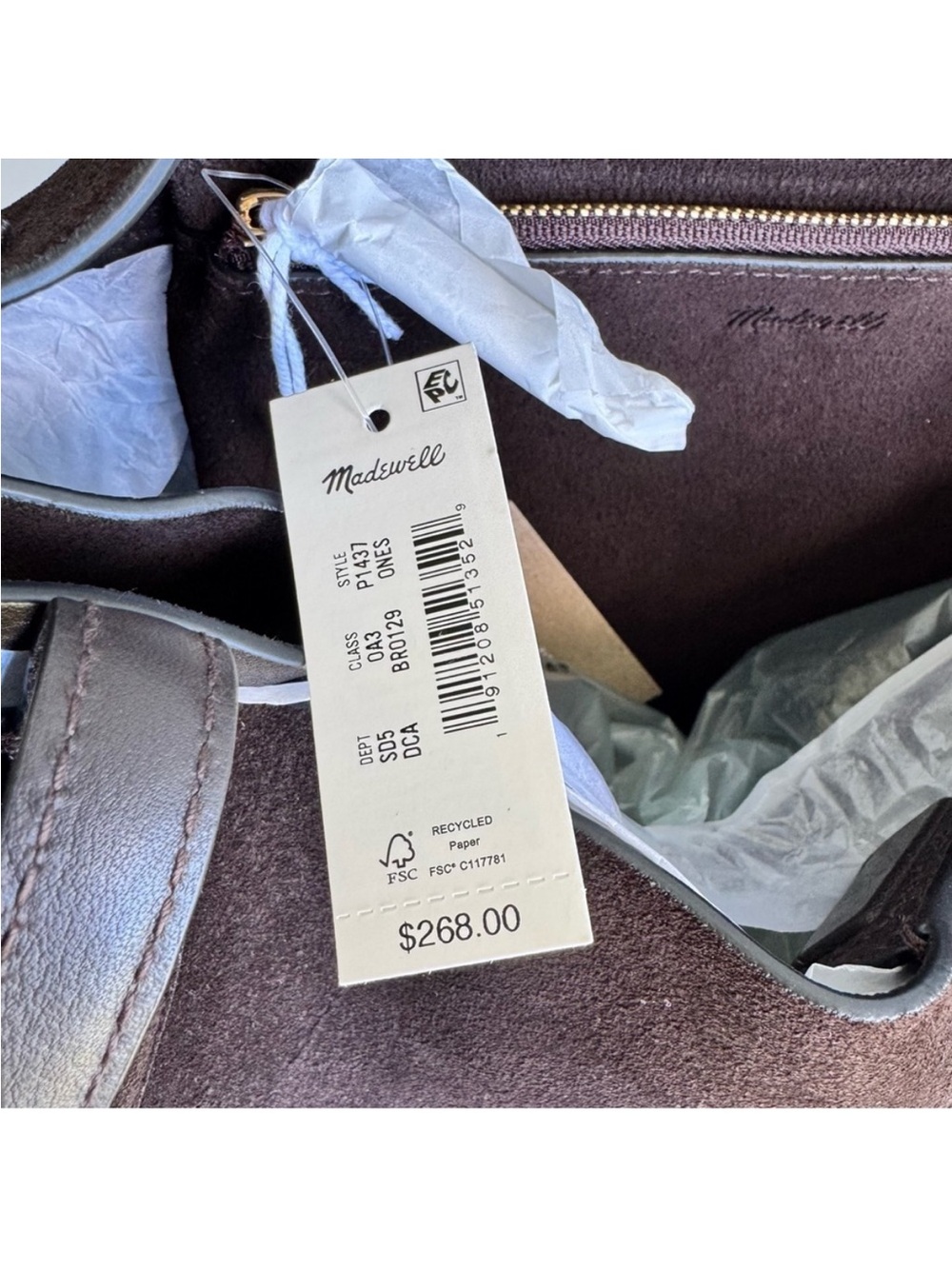 Madewell
The Oversized Shopper Tote brown suede - Picture 10 of 12